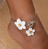 Hawaiian Bloom Anklet Silver