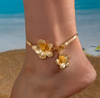 Hawaiian Bloom Anklet Gold