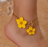 Hawaiian Bloom Anklet Gold