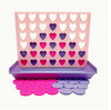 Connect Four Game with Pink & Purple Hearts