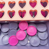 Connect Four Game with Pink & Purple Hearts