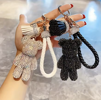 Crystal Teddy Bear Keychain