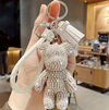 Crystal Teddy Bear Keychain