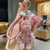 Crystal Teddy Bear Keychain