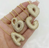Sparkle Hailey Bubble Initial Necklace