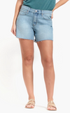 Loose Jean Shorts w/ Fray Hem 5"