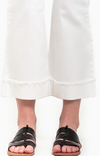 Luxe Demi Boot Jean with Cuff in White 26"