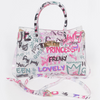 Concert Series Graffiti Satchel Bag - See Through