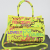 Concert Series Graffiti Satchel Bag - See Through