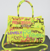 Concert Series Graffiti Satchel Bag - See Through