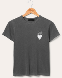 Feather Wash Burning Love Baby Tee
