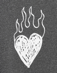 Feather Wash Burning Love Baby Tee