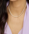 Baby Heiress Tennis Necklace 15"