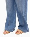 Chambray Wide Leg Pant w/ Drawstring in Tilt 32"