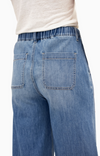 Chambray Wide Leg Pant w/ Drawstring in Tilt 32"