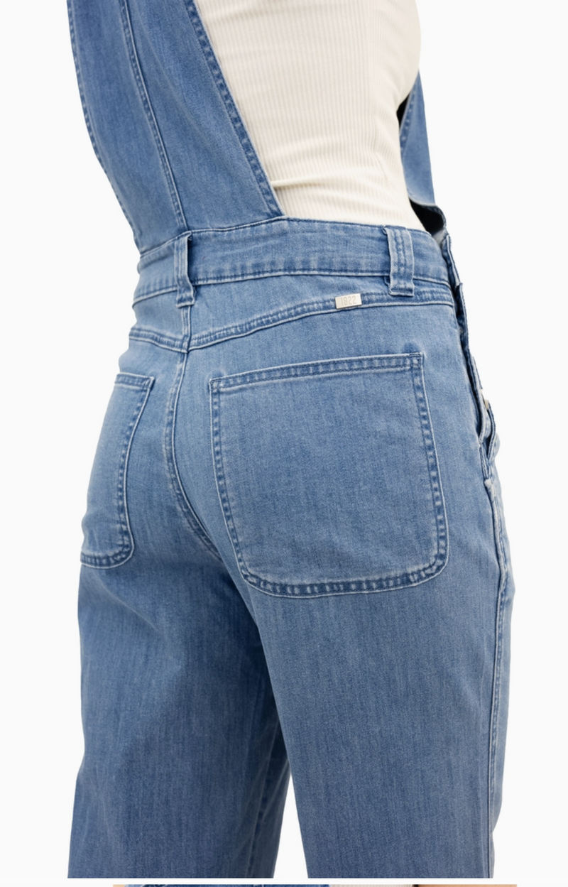 Chambray Slim Fit Overalls 34"