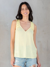 Braided Detail Peasant Tank Top