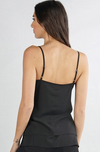 Silky Ruffle Lace Insert Camisole