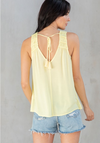 Braided Detail Peasant Tank Top