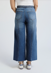 27" Wide Leg Braided Waistband
