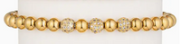 Sophia Piece Titanium Beaded Stretch Bracelet