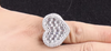 Iced Out Baguette Heart Ring