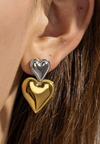 The Perfect Earring - Double Hearts