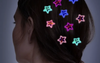 Star Snap Barrette - Silver, Gold and Glow in the Dark Bright Colors