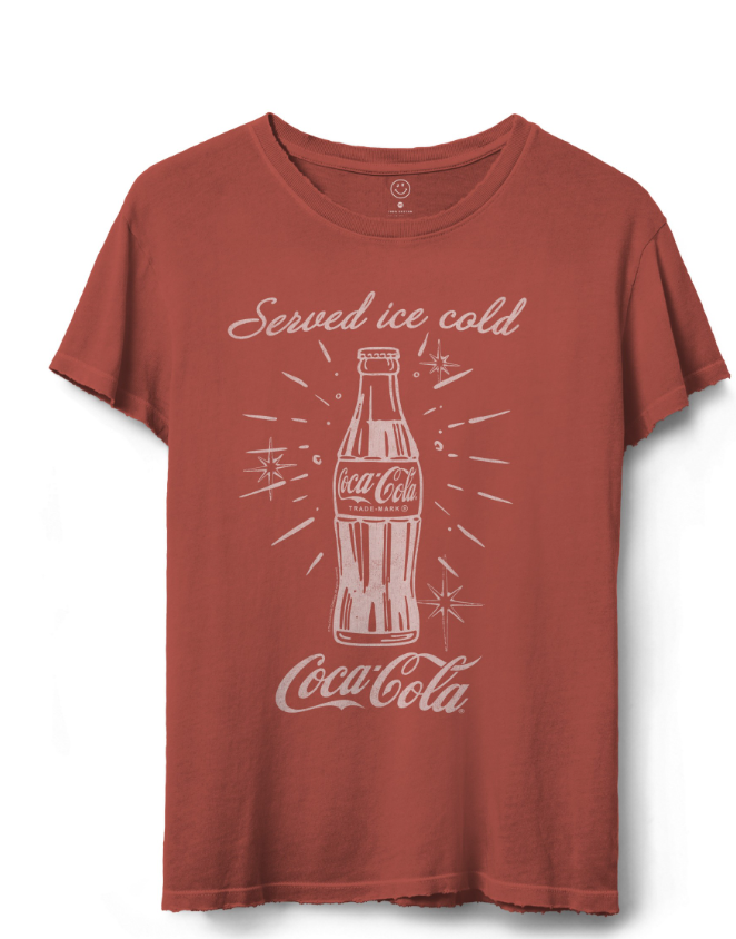 Served Iced Cold Vintage Tee - Coca Cola