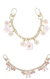 Pink Flower Purse Charm - Designer Inspired