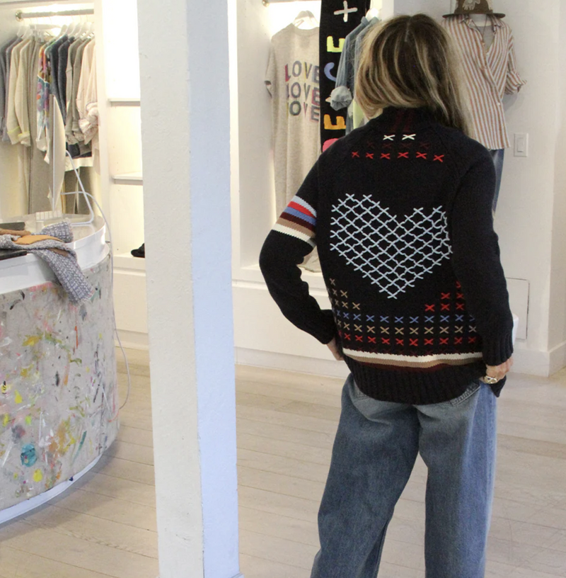 Joy Imperfect Heart Cardigan