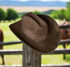 Yellowstone Cattleman Cowboy Vegan Suede Hat