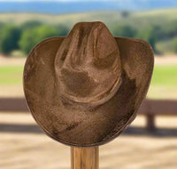 Yellowstone Cattleman Cowboy Vegan Suede Hat