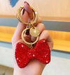 Rhinestone Bow Keychain & Purse Charm