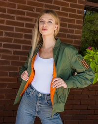 Crystal Tiger Bomber Jacket