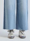 High Rise Wide Leg Crop Tuxedo Jeans