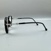 Black Rhinestone Handmade Large Frame Round Reader Glasses