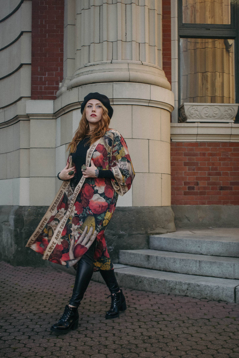 Friendship Love & Truth Opera Duster Kimono Robe
