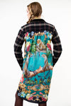 Queen Rules Shirt Dress Silk Back