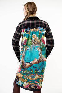 Queen Rules Shirt Dress Silk Back