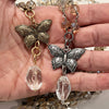 "Joy" Butterfly Long Rosary Chain Necklace