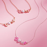 Retro Enamel Golf Necklace