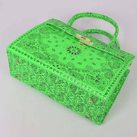 Neon Bandana Print Tote Bag