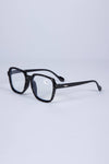Black Rhinestone Large Frame Square Readers
