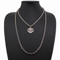"I Don't Give a Fuck" Shining Heart Essential Necklace