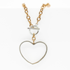 "Love Always" Open Heart Choker Necklace