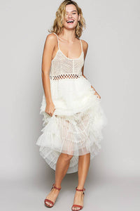 Crochet Lace Ruffle Everything Dress