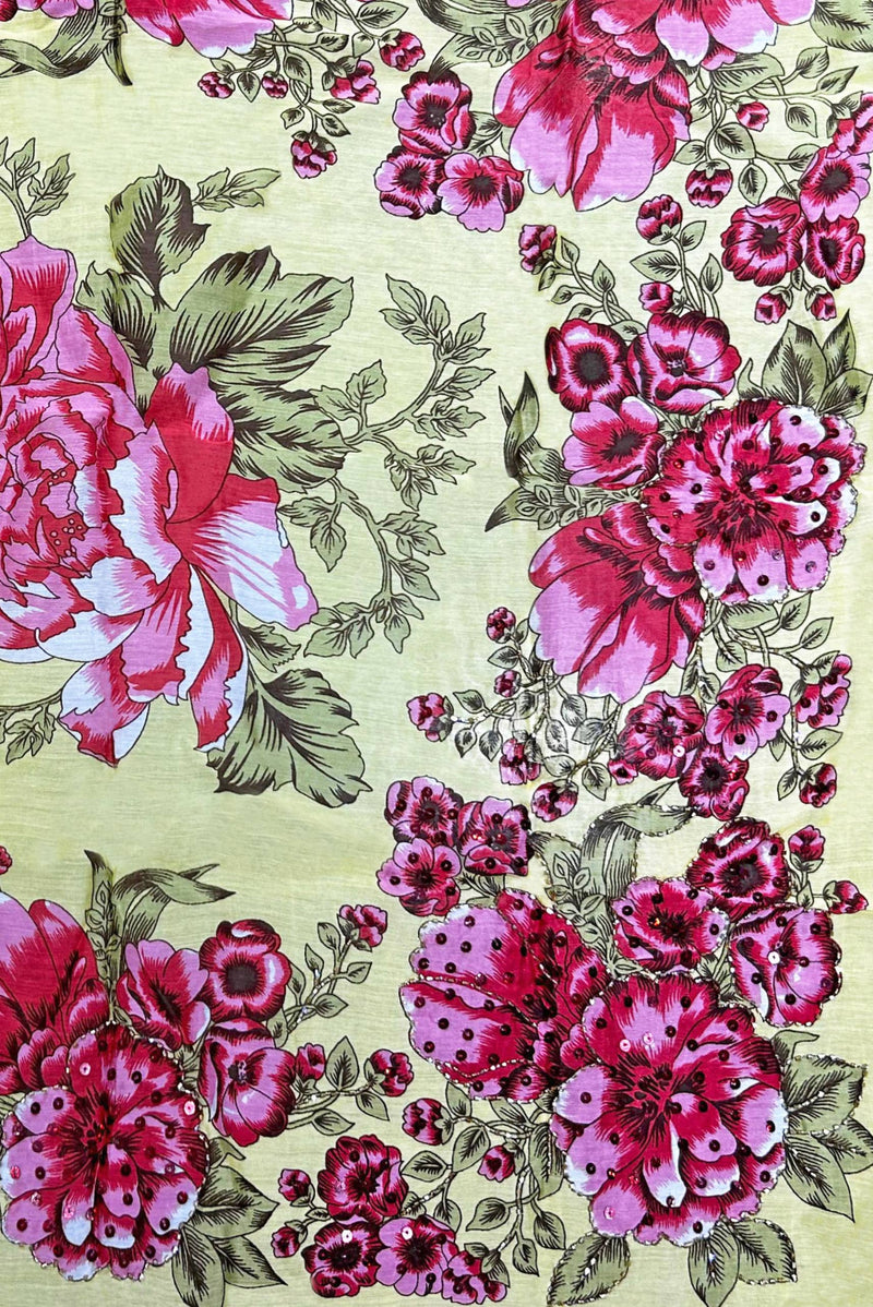 Beauty Hand Embellished Bandana Scarf