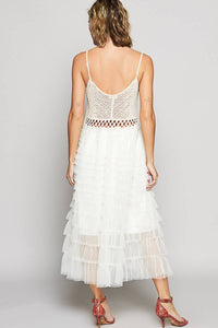 Crochet Lace Ruffle Everything Dress