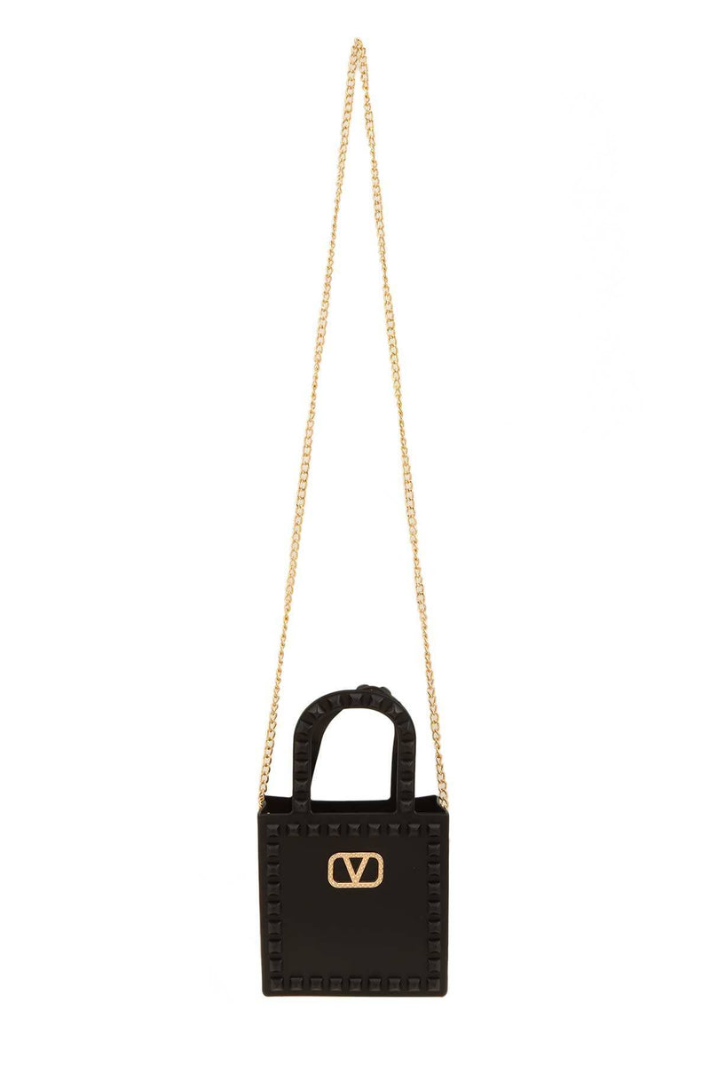 V Buckle Handle Mini Jelly Bag